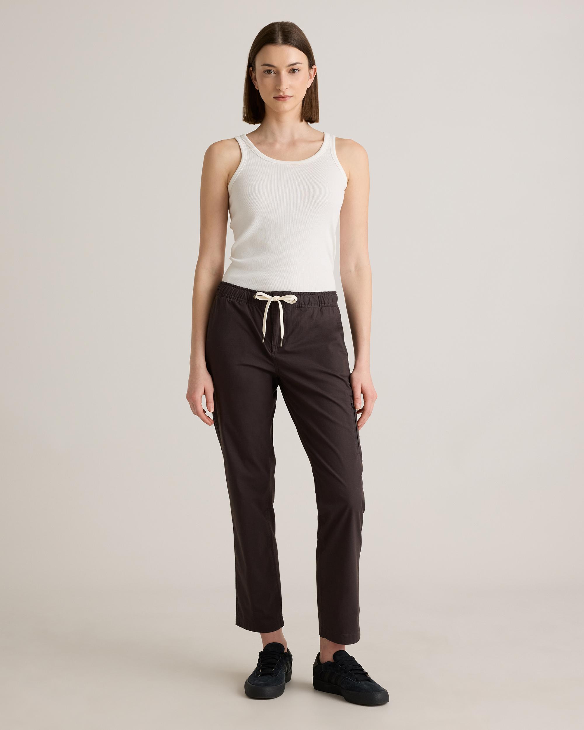 Quince | Women's Organic Stretch Ripstop Straight Pants Size XS, Cotton Product Image