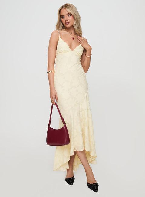 Cyrene Maxi Dress Lemon Product Image