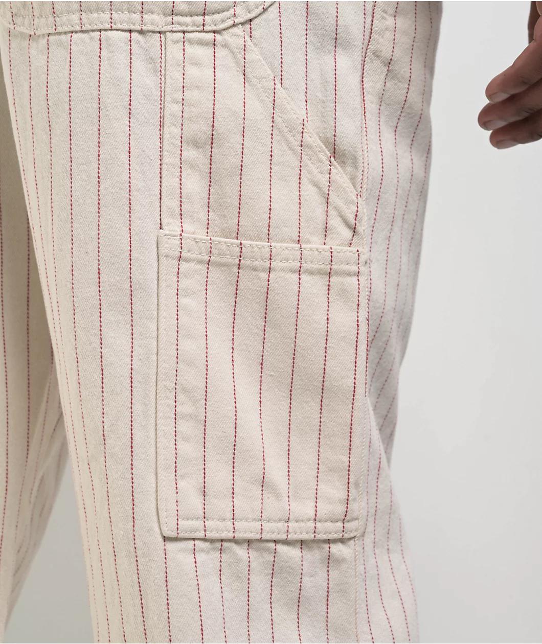 Dickies Service Cream & Red Carpenter Pants Product Image