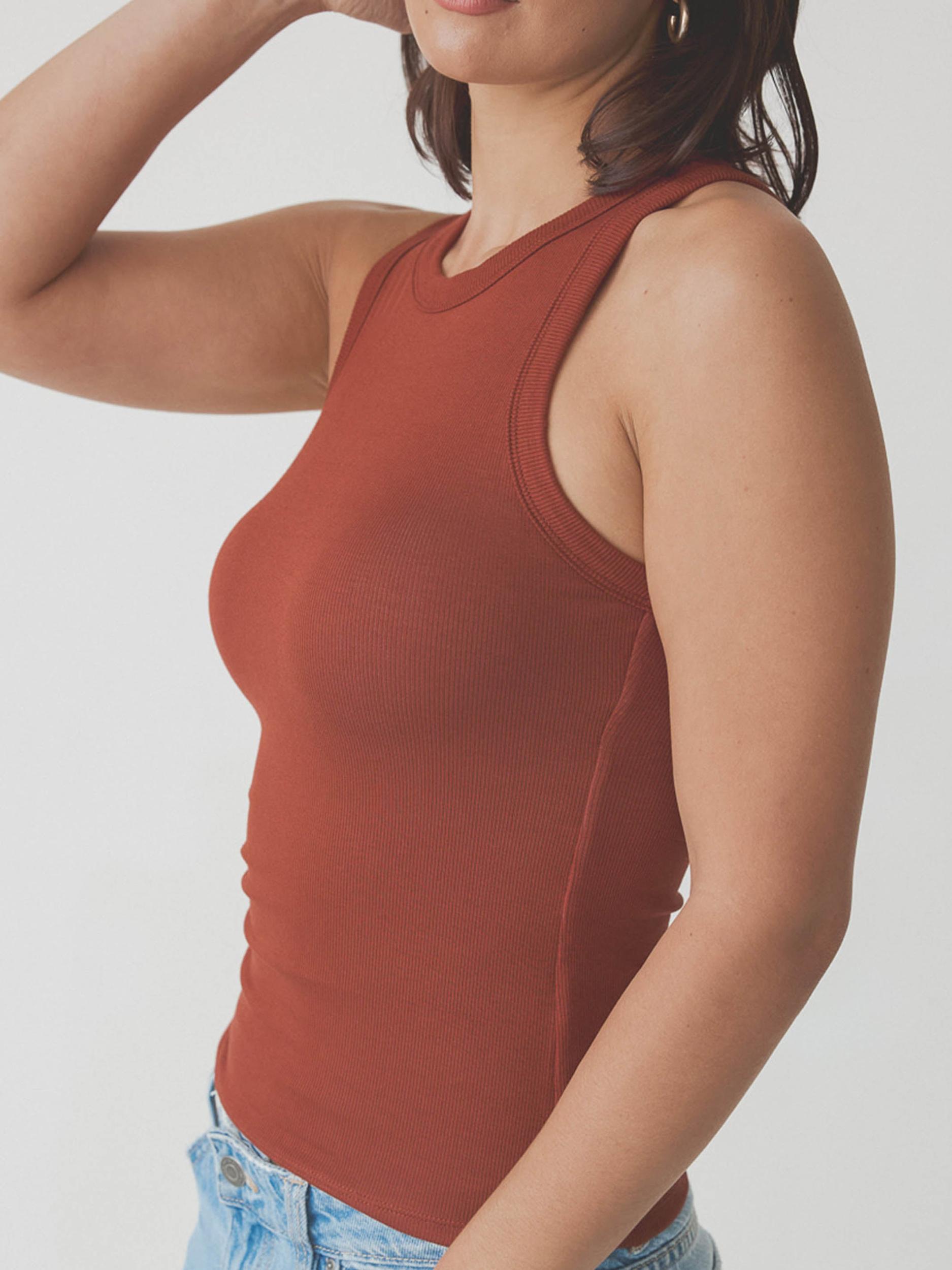 Chunky Binding Ribbed High Neck Brami (Full Length) Product Image