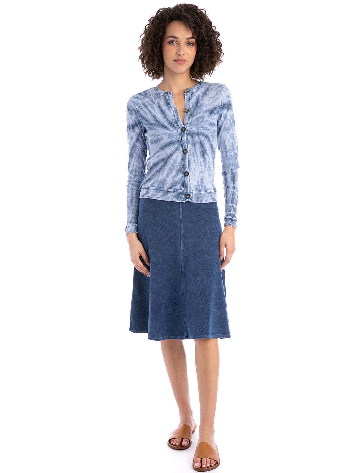 Hard Tail Flat Waist Knee Skirt B-145 Product Image