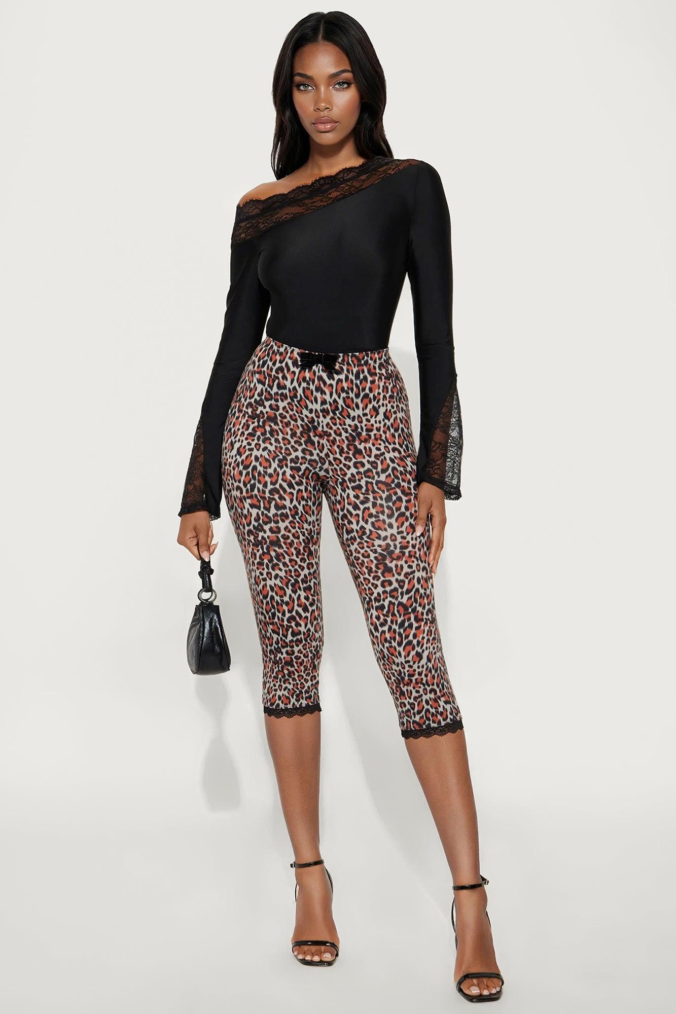 Château Living Off Shoulder Lace Trim Bodysuit - Black Female Product Image