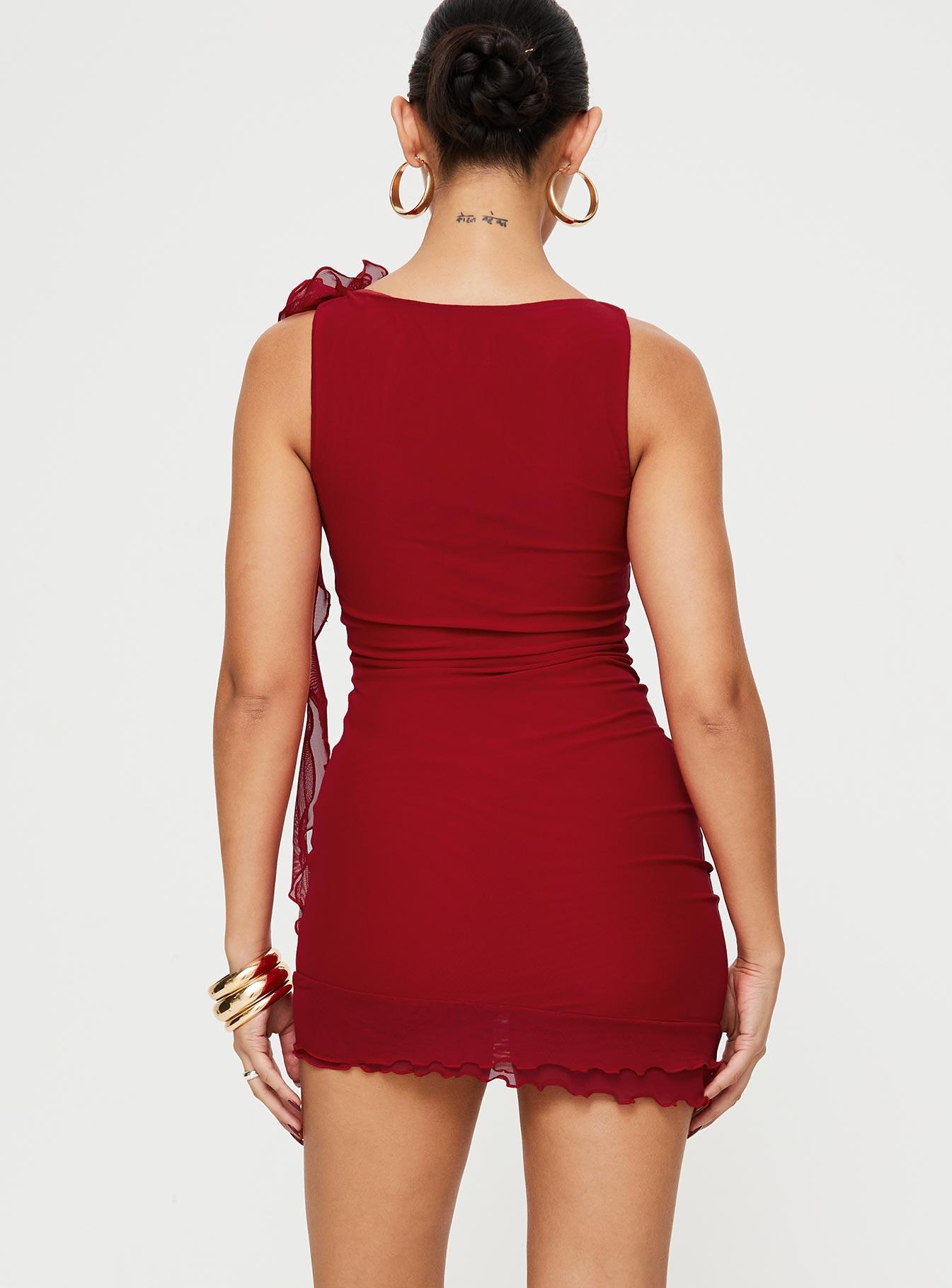 Lorello Mini Dress Red Product Image
