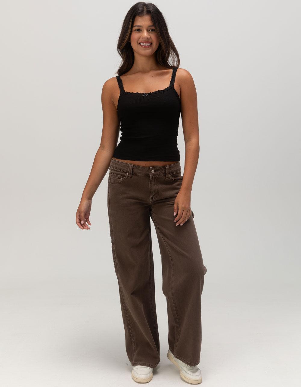 RSQ Womens Ruffle Tank Top - BLACK Product Image