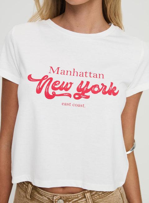 East Coast Nyc Tee White Product Image
