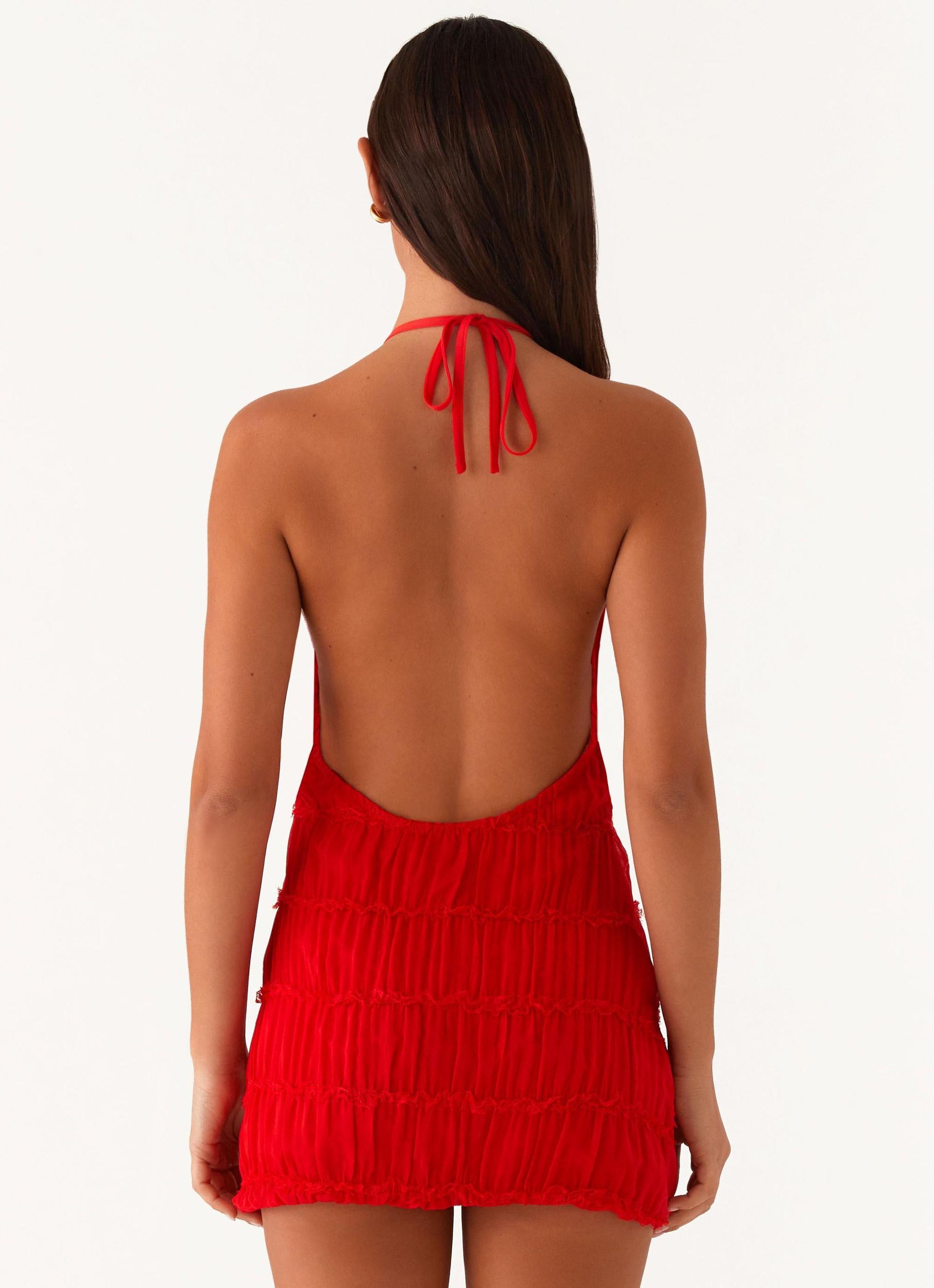 Aullie Mini Dress - Red Product Image