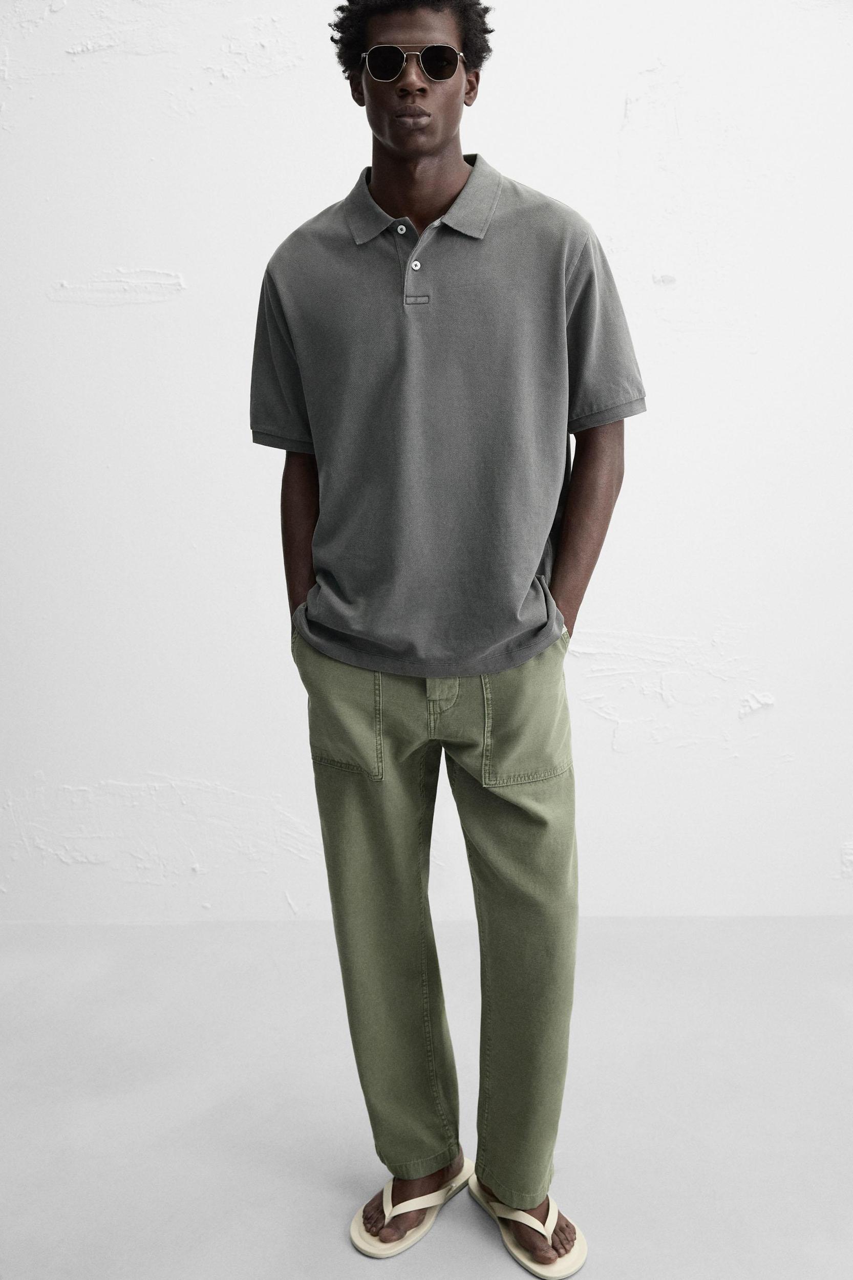 WASHED PIQUÉ POLO SHIRT Product Image