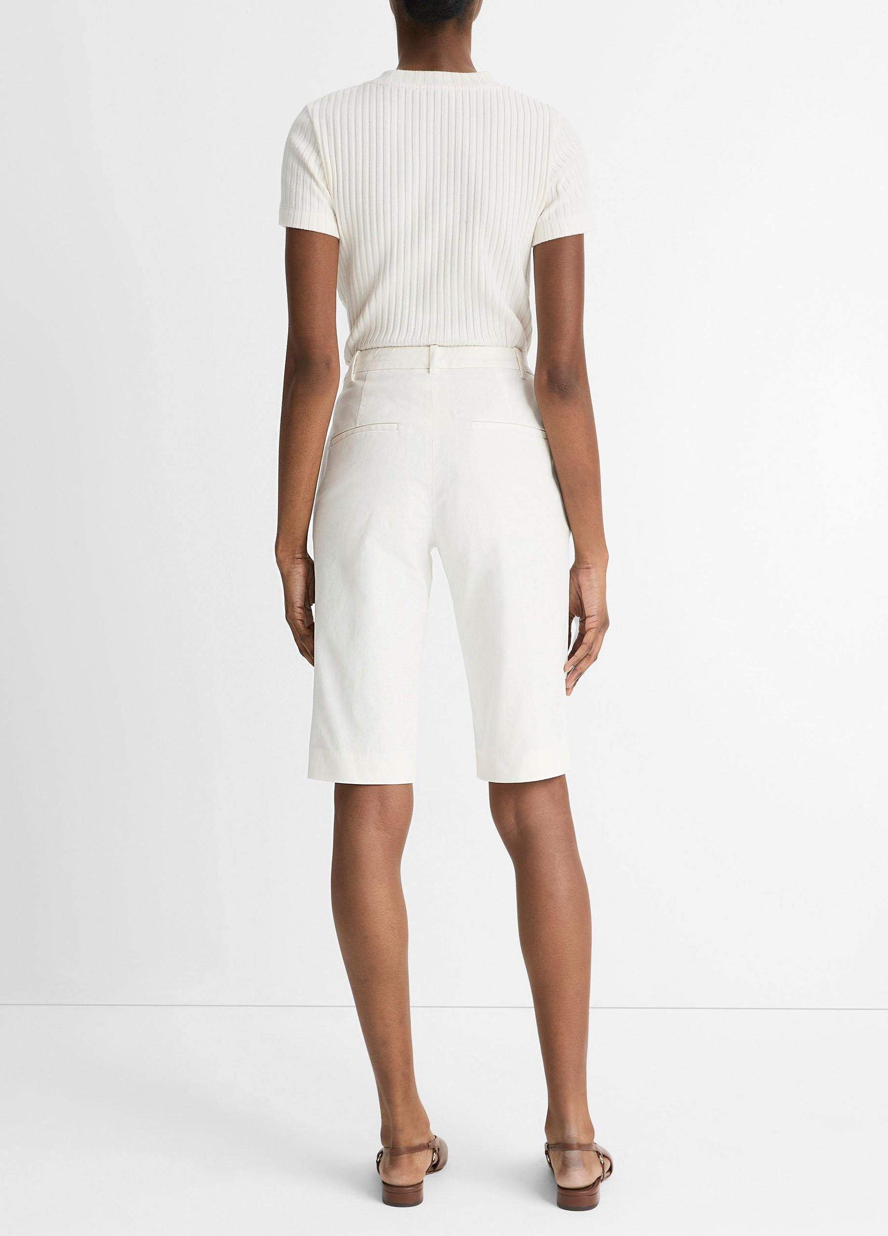 Womens Italian Stretch-cotton Chino Short Vince Product Image