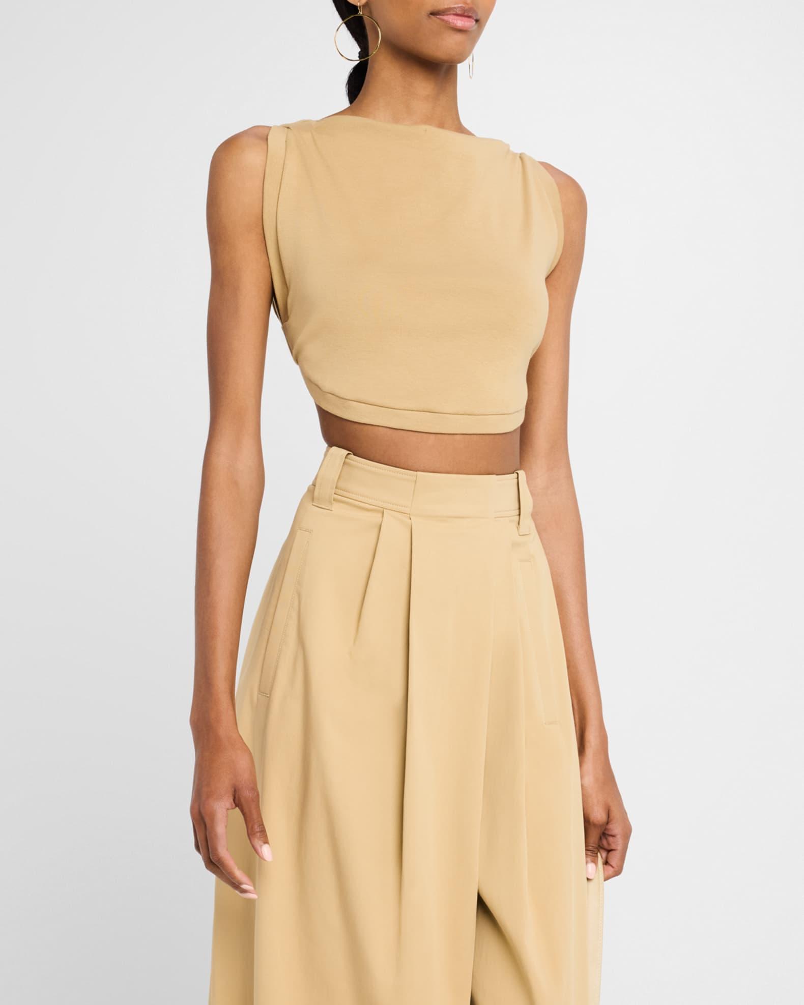 Mae Cropped High-Neck Top  Product Image