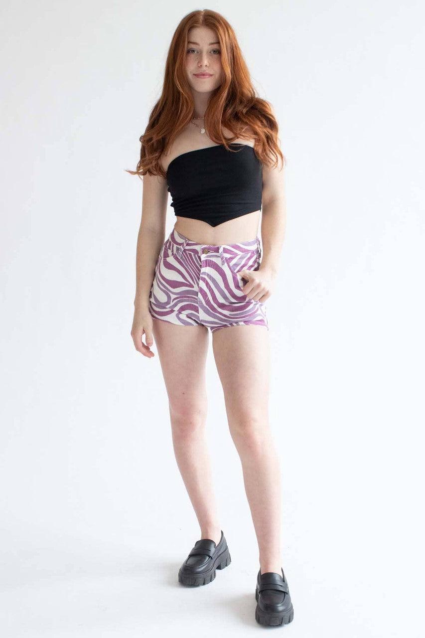 Black Handkerchief Hem Tube Top Product Image