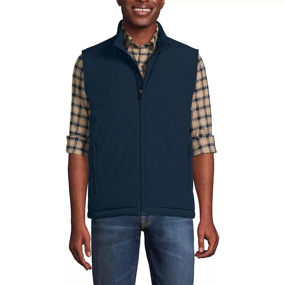 Men's Lands' End Commuter Refined Non-Quilted Vest,  Product Image