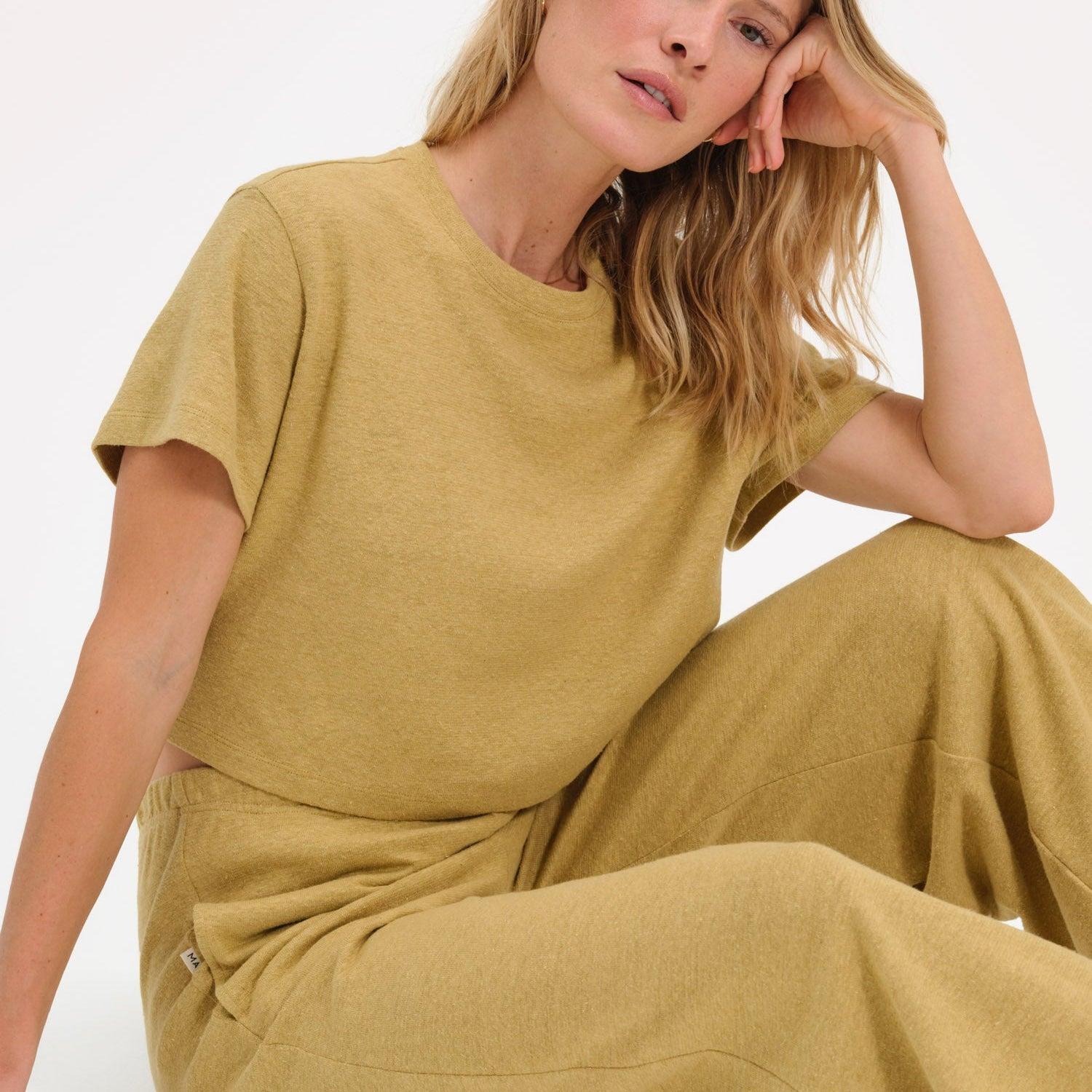 Regenerative Hemp Relaxed Crop Tee Female Product Image