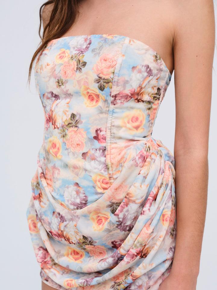 Delphine Mini Dress — Blue Product Image