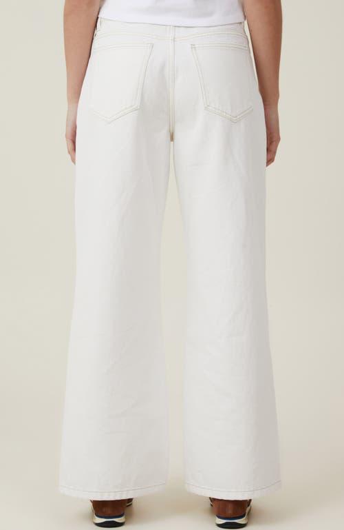 Cotton On Women's Relaxed Wide Jean in Vintage White at Nordstrom, Size 8 Product Image