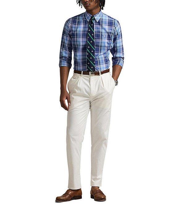 Polo Ralph Lauren Classic Fit Performance Stretch Oxford Multi Color Plaid Long Sleeve Woven Shirt Product Image