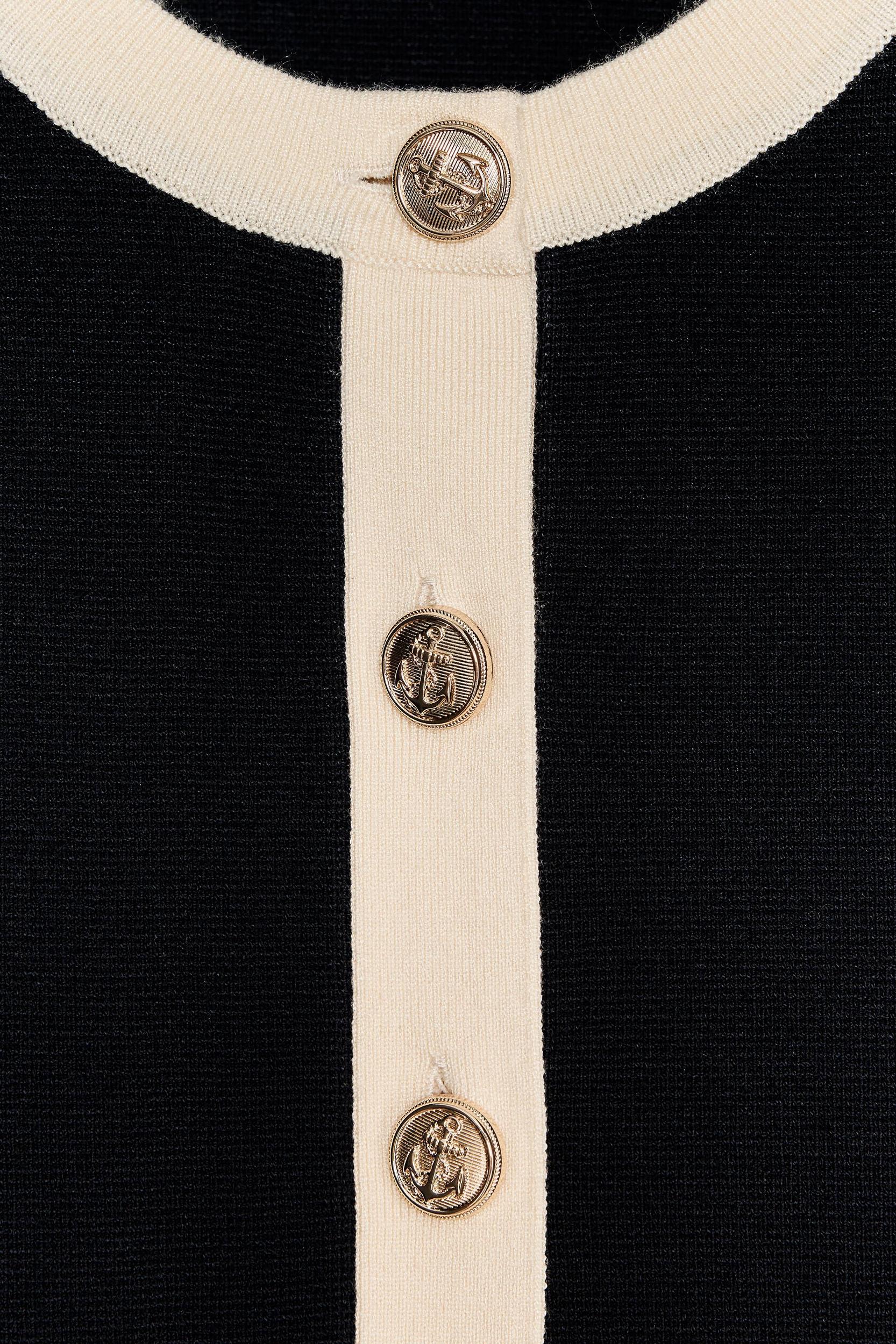 KNIT CARDIGAN WITH SHORT SLEEVES Product Image