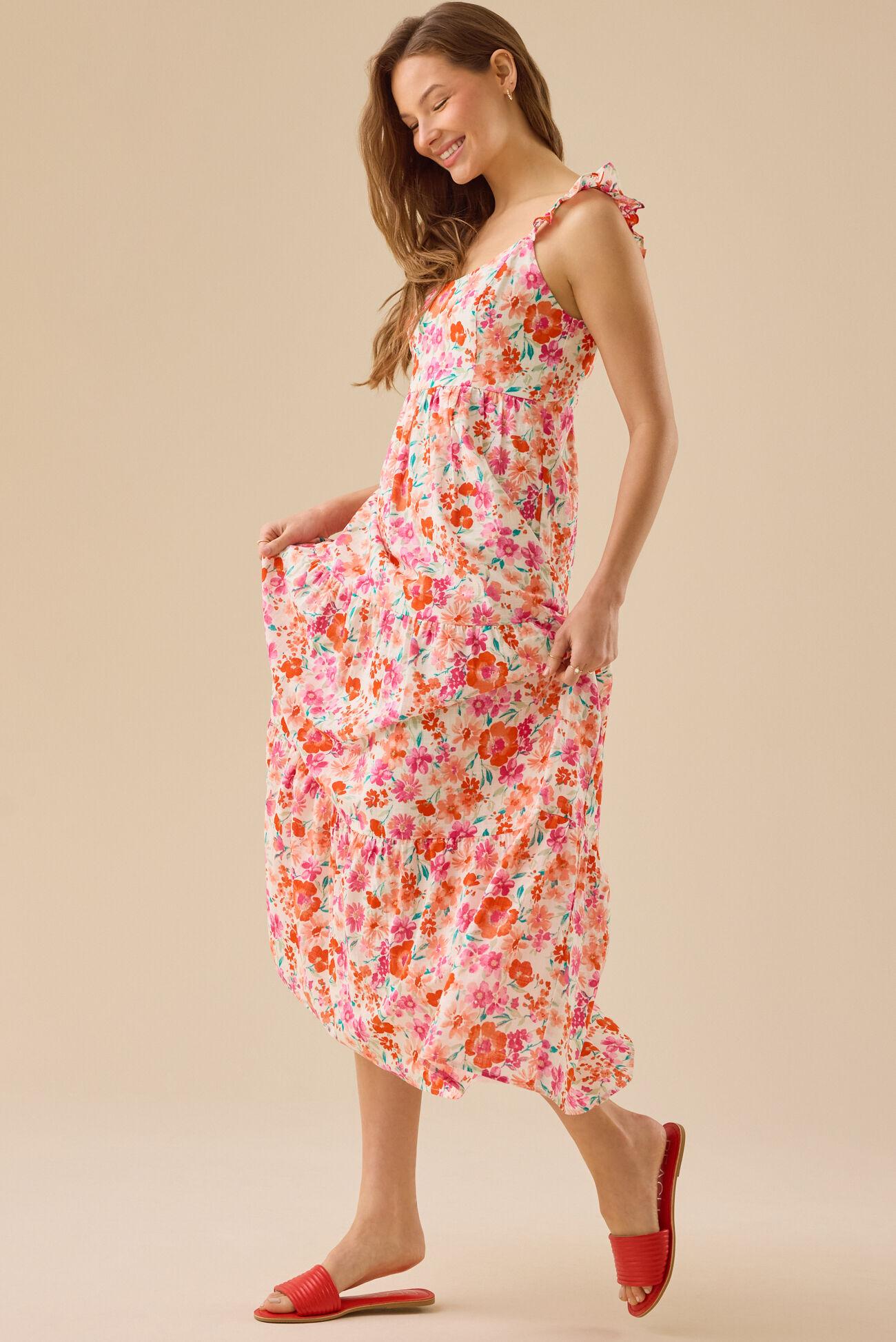 Lindy Floral Maxi Dress Product Image