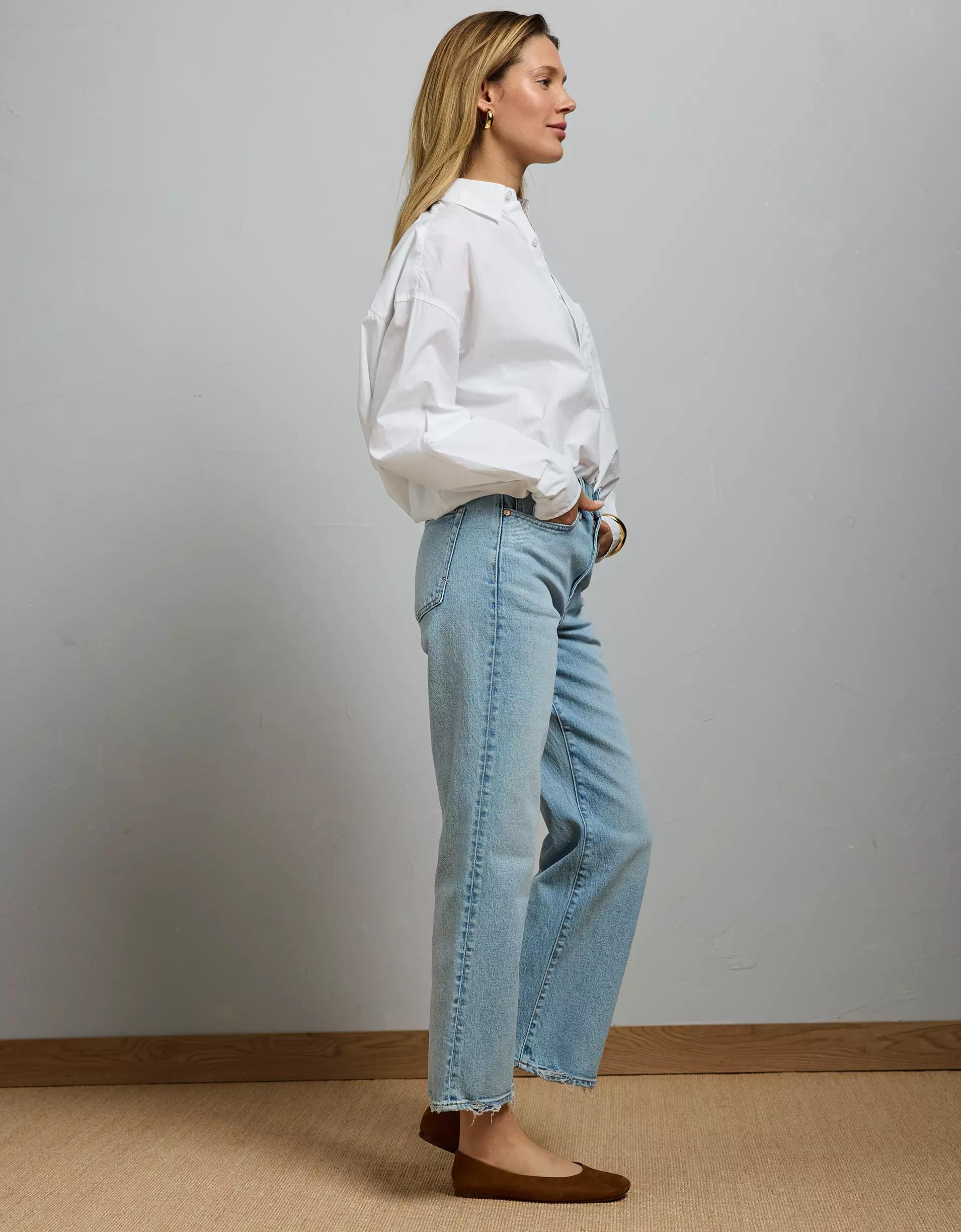 AE77 Premium Bootcut Crop Jean Product Image