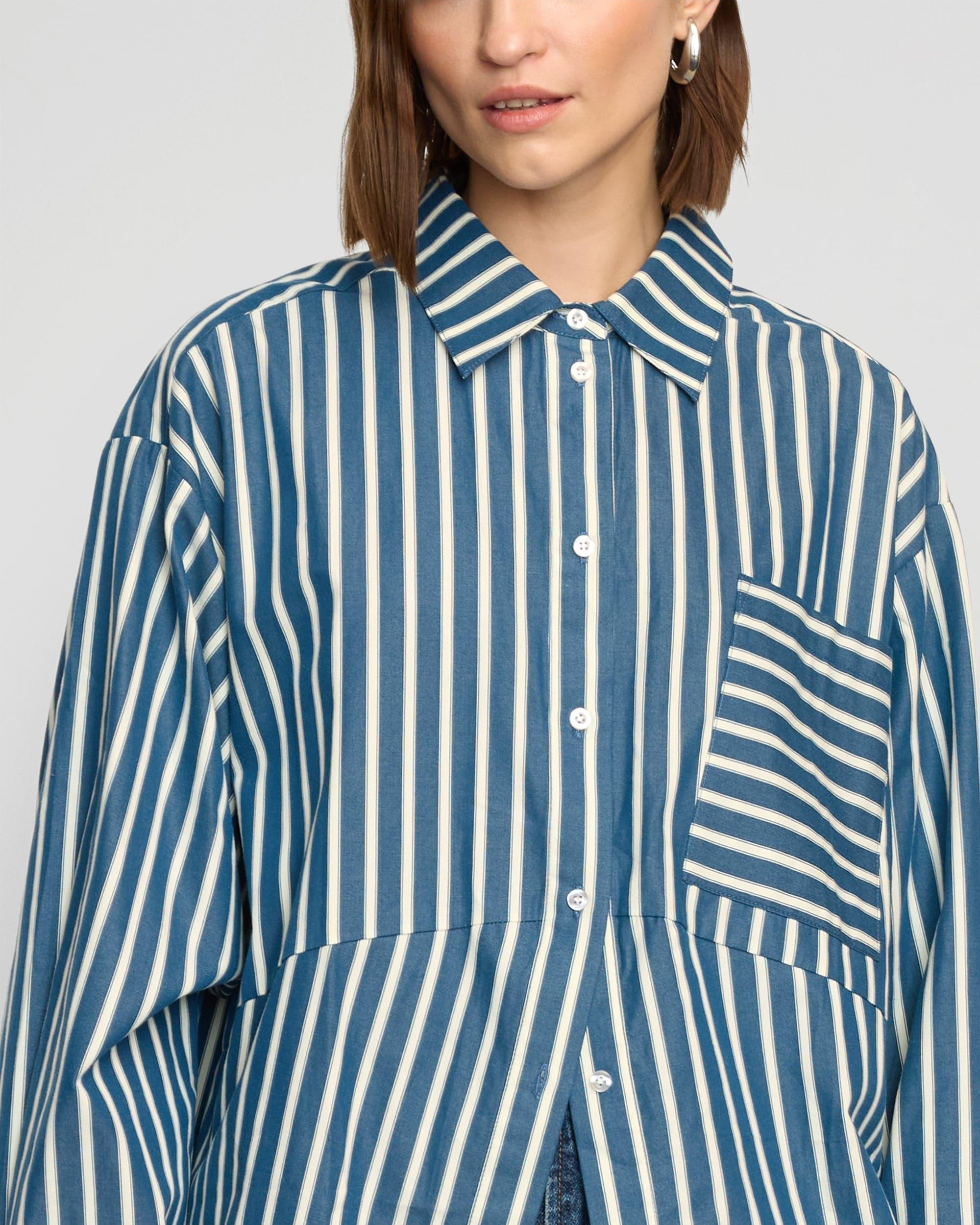 Tariro Oversized Striped Shirt Product Image