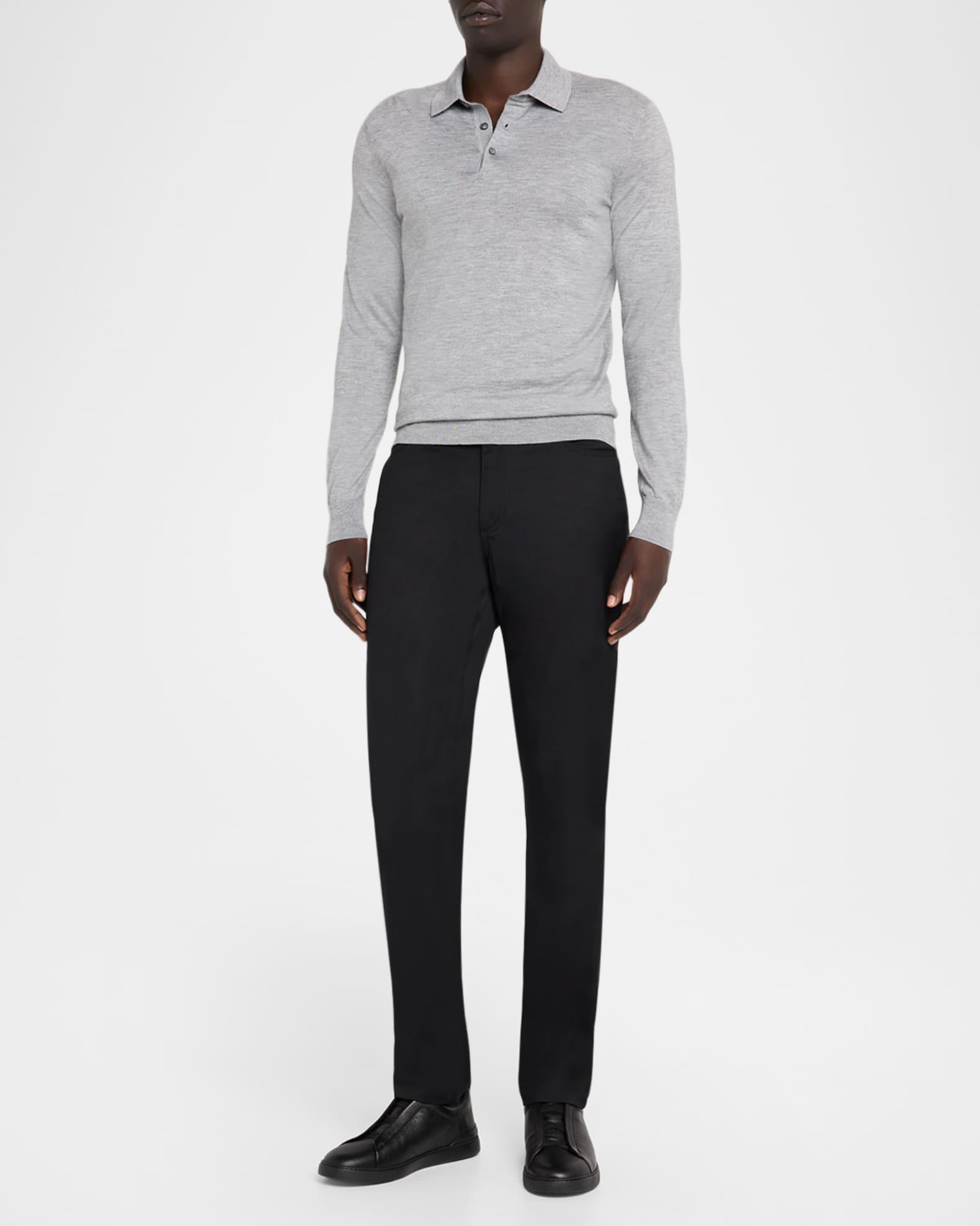 Men's Wool Slim Fit Five-Pocket Pants Product Image