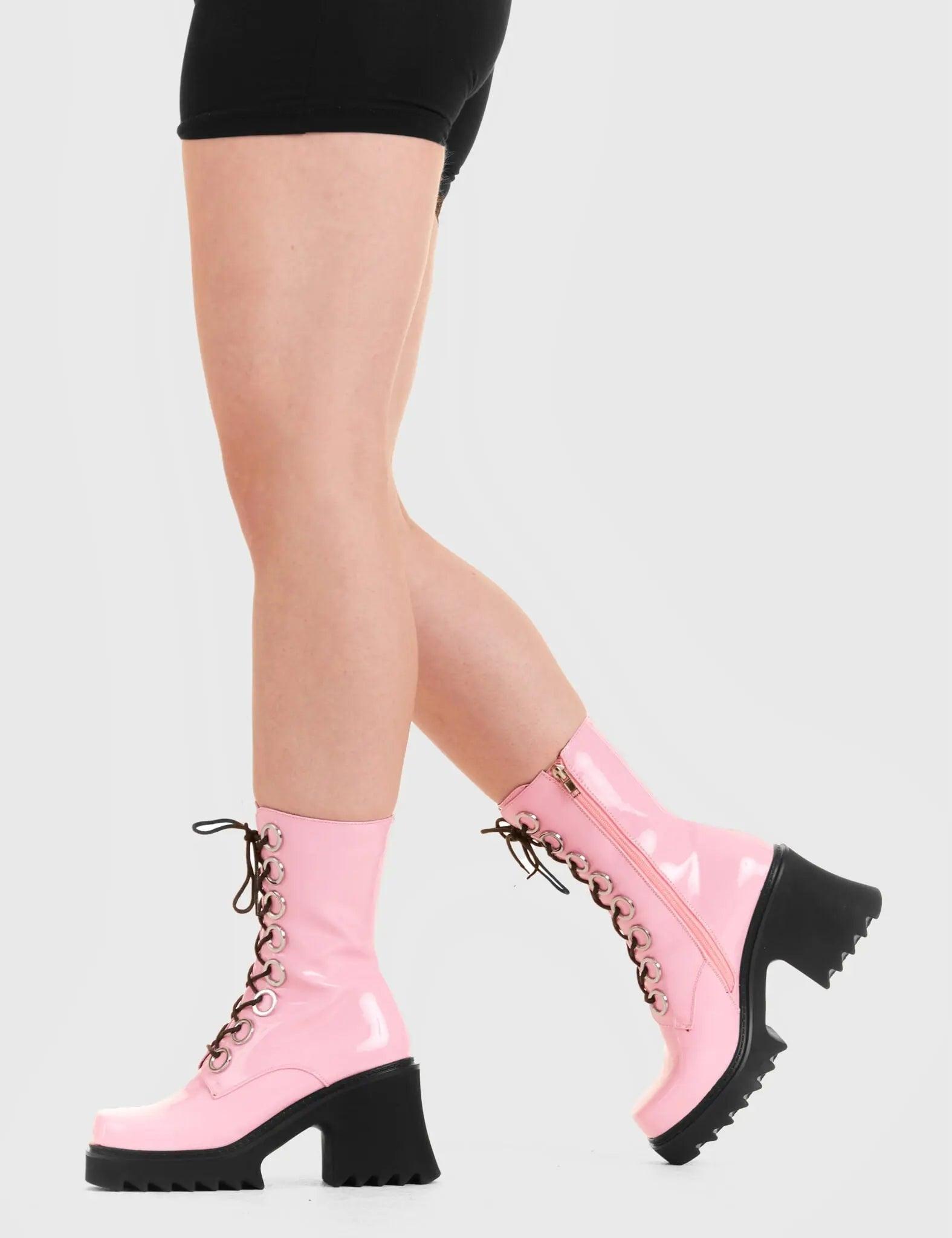 Bulletproof Chunky Platform Ankle Boots Product Image