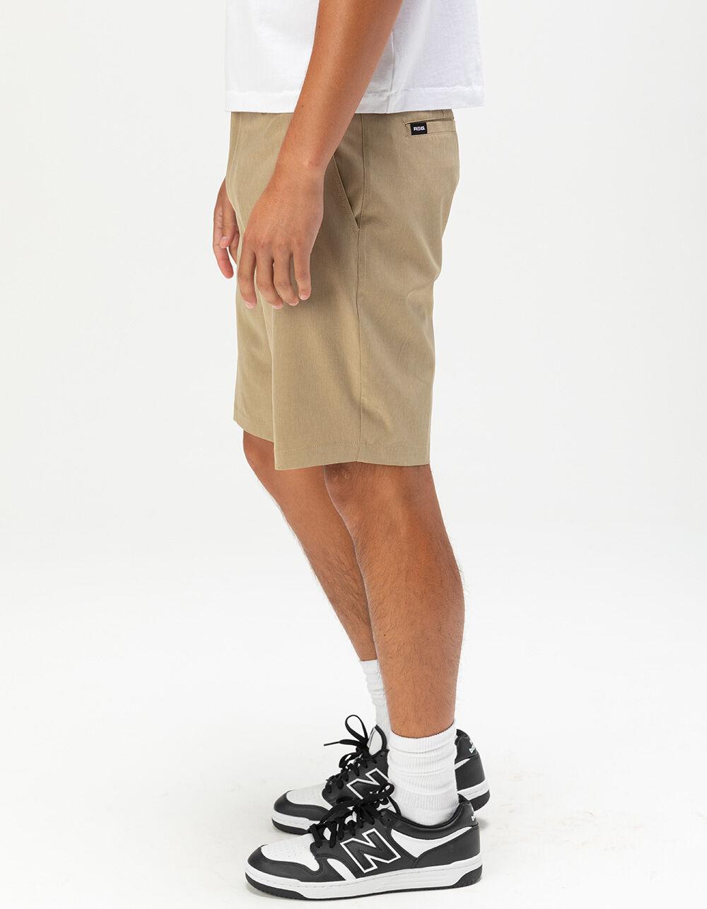 RSQ Mens Hybrid Shorts - DK KHAKI Product Image