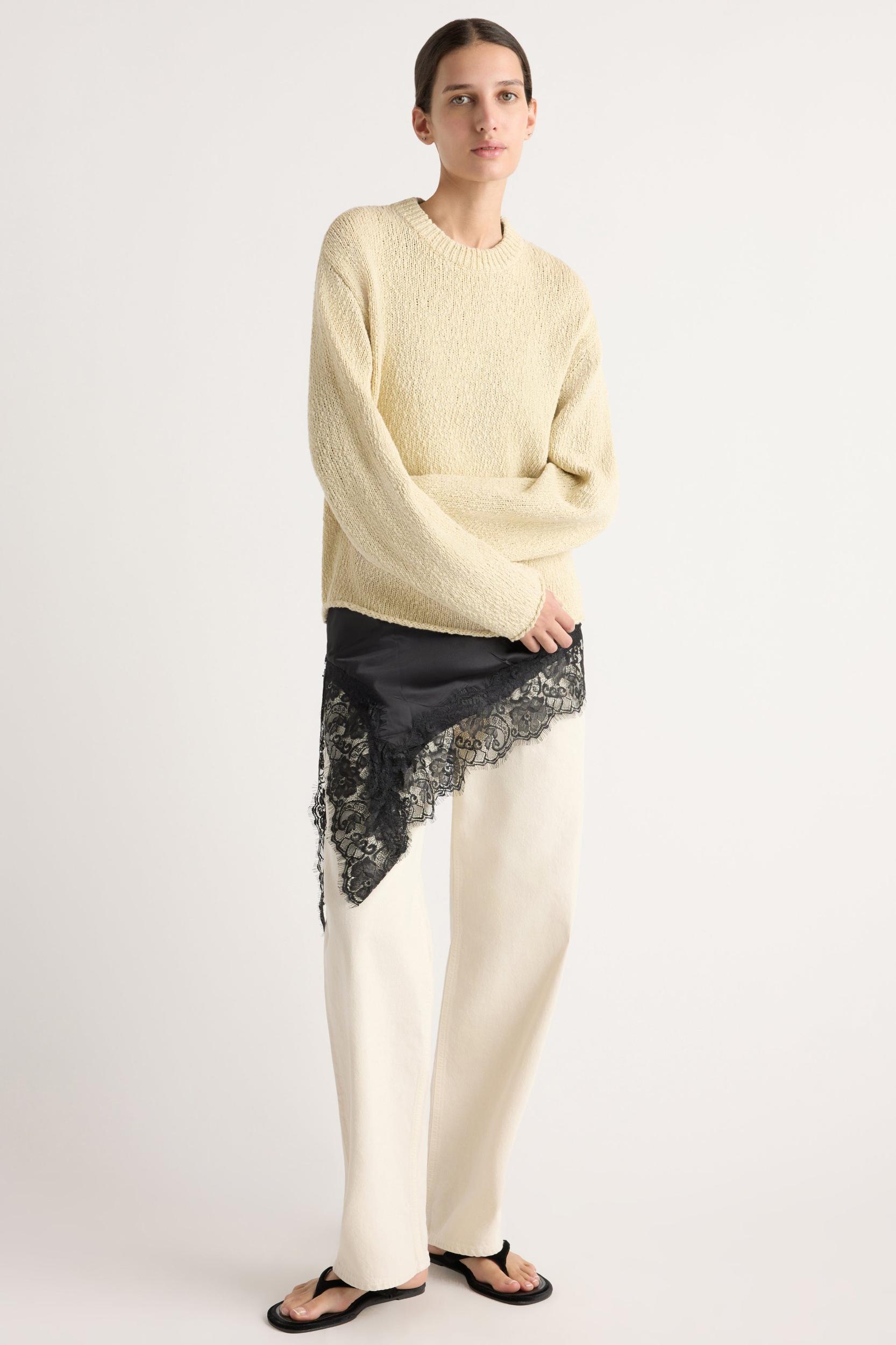 Sonya Textured Organic Cotton Sweater Product Image