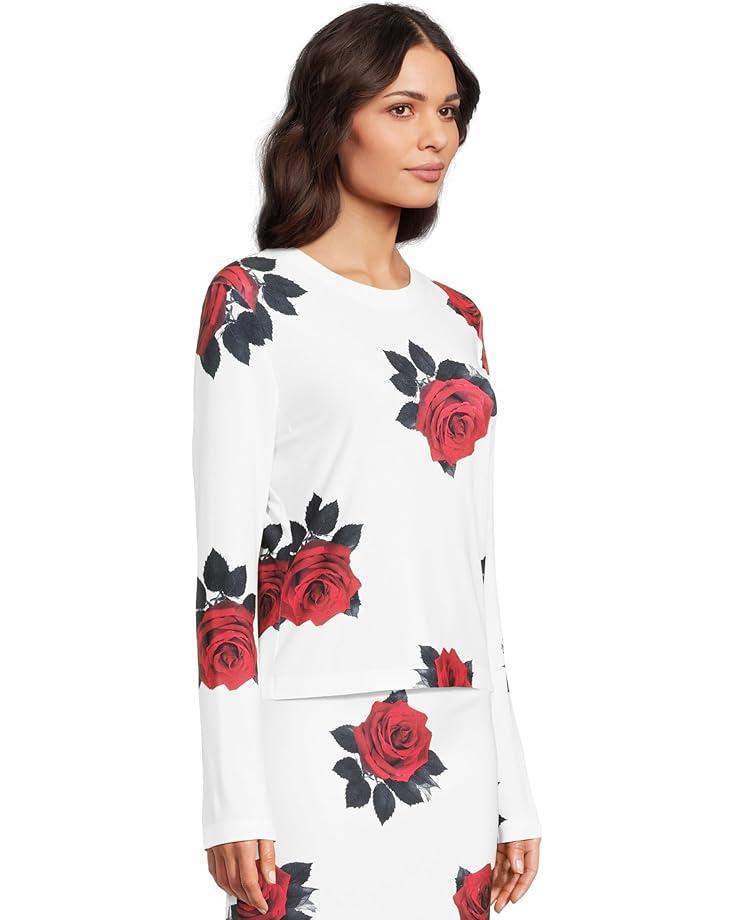 Women's Norma Kamali Long Sleeve Crew Top Shorts Product Image