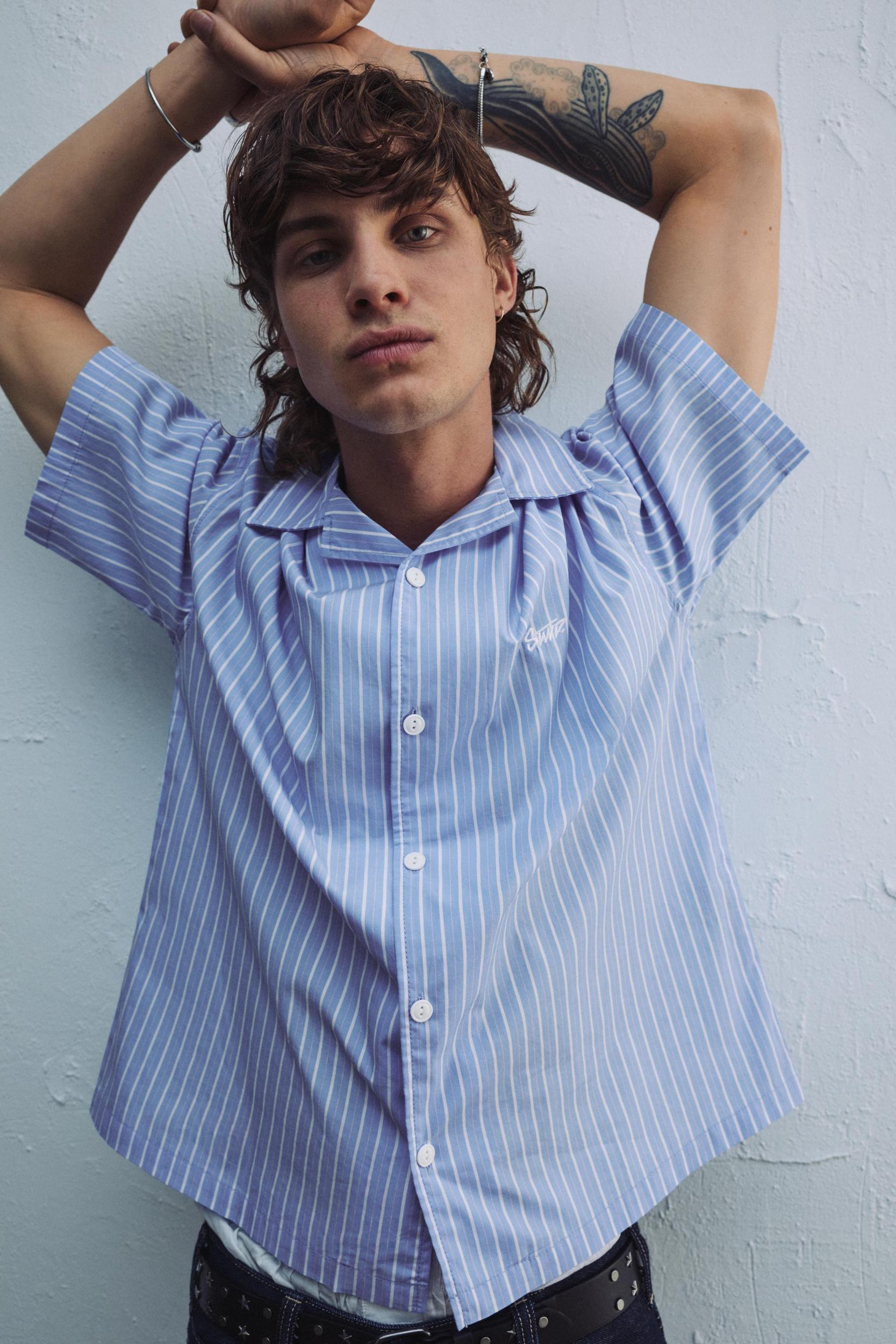 STWD striped short sleeve shirt Product Image