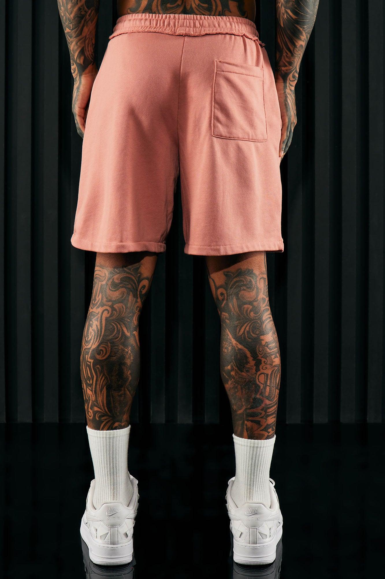 I Like How It Looks Terry Shorts - Mauve Product Image