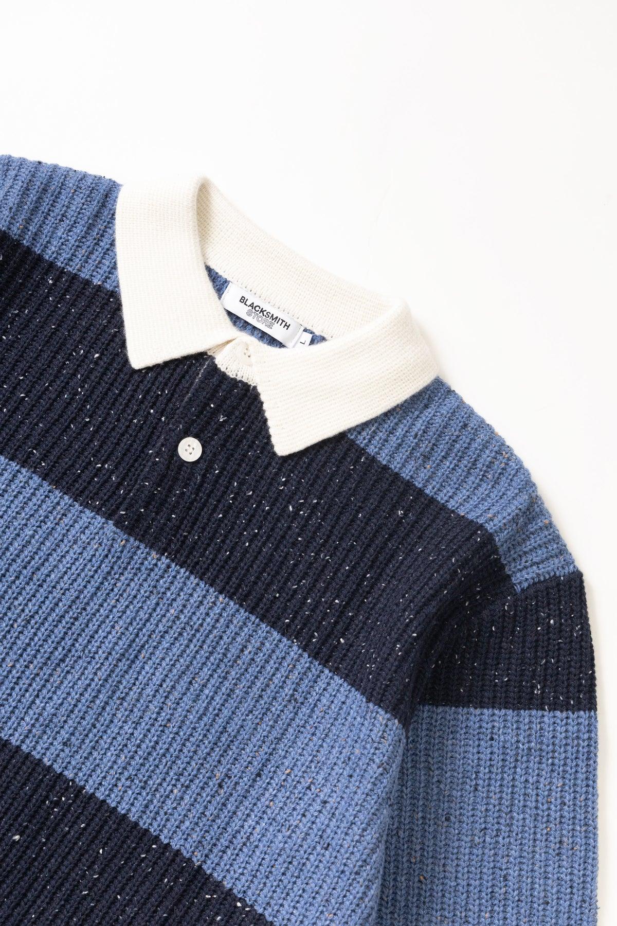 Blacksmith - Knitted Rugby - Blue Product Image