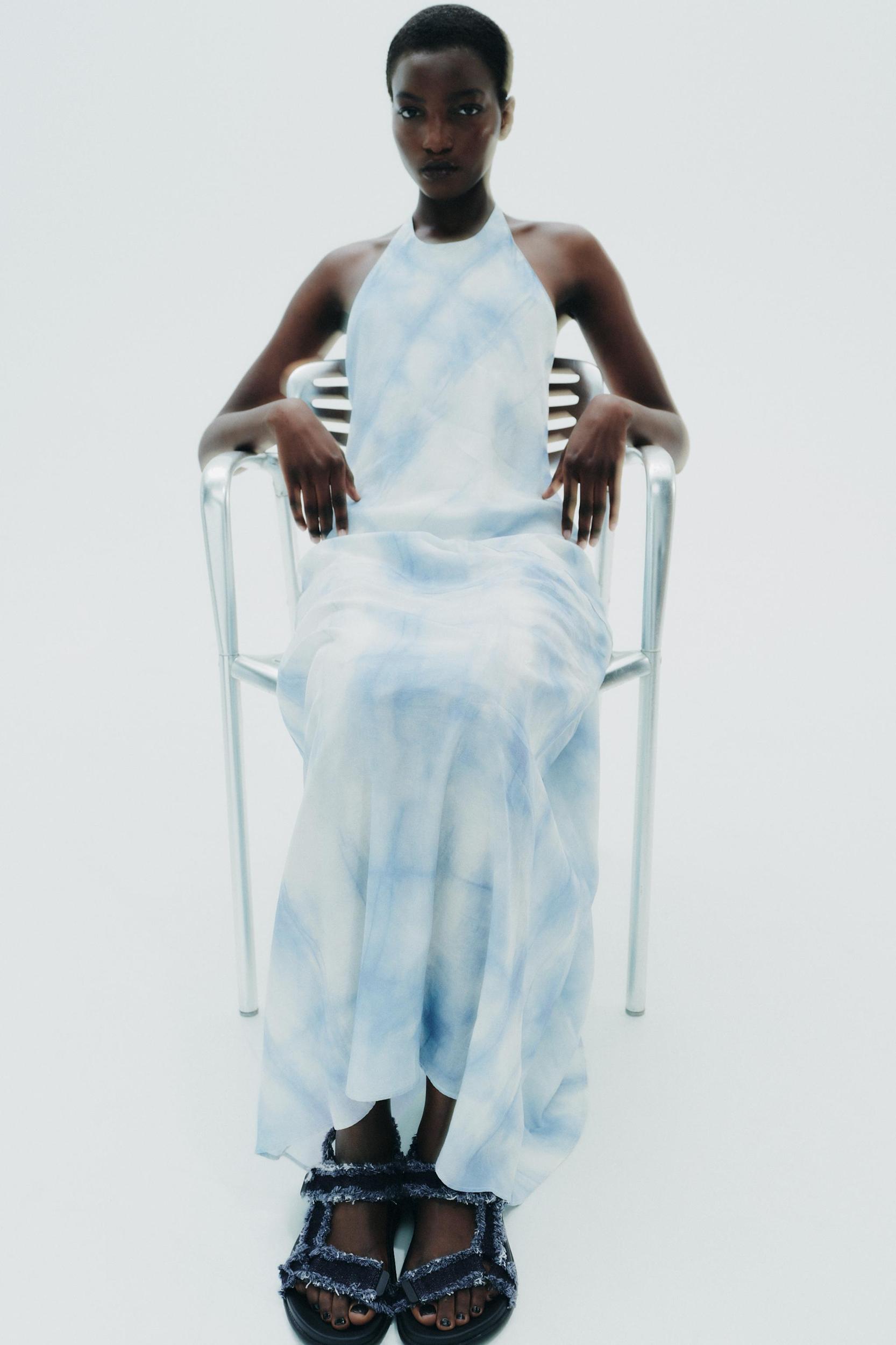 DENIM PLATFORM SANDALS Product Image