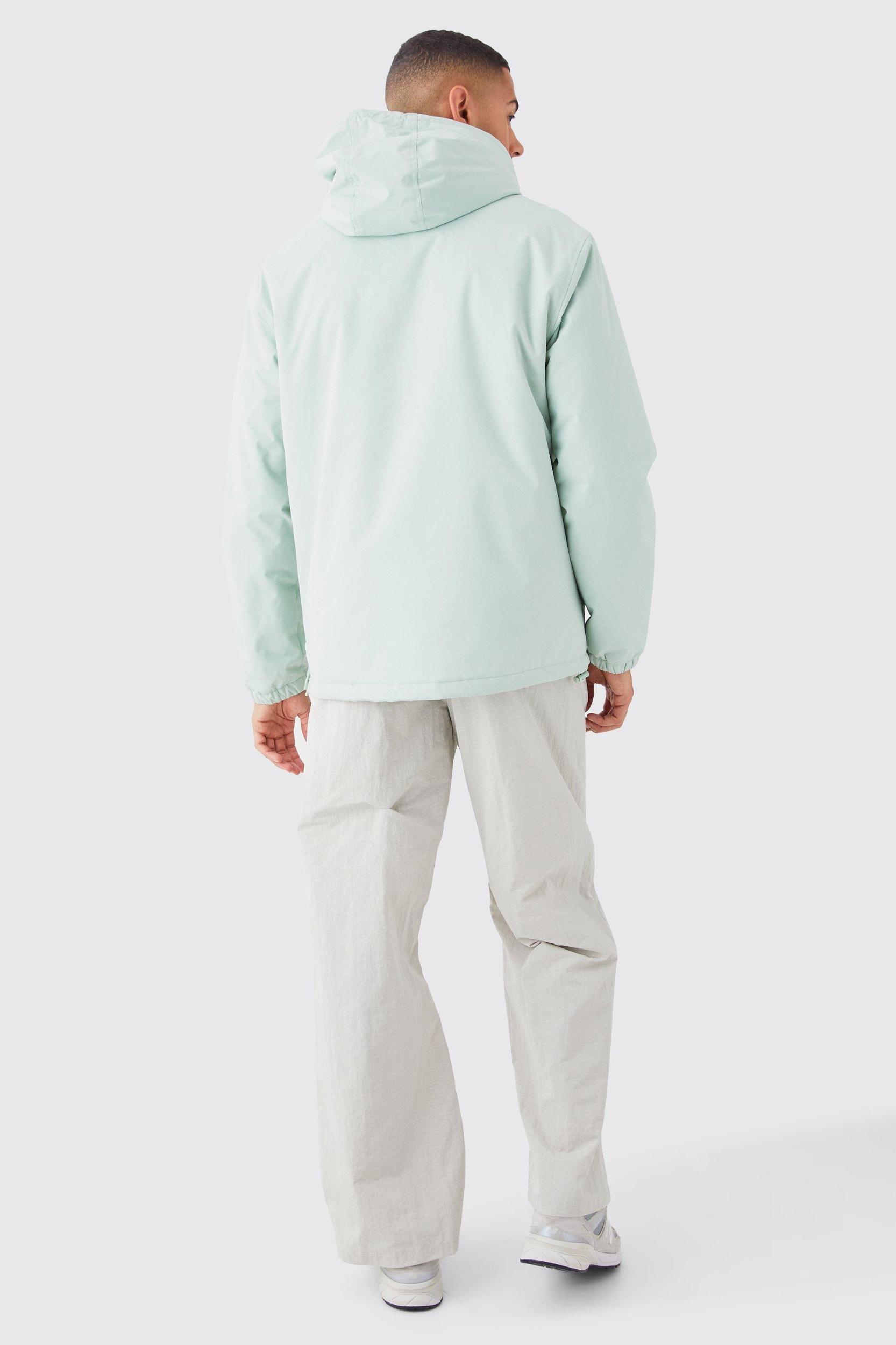 Man Overhead Hooded Parka | boohooMAN USA Product Image