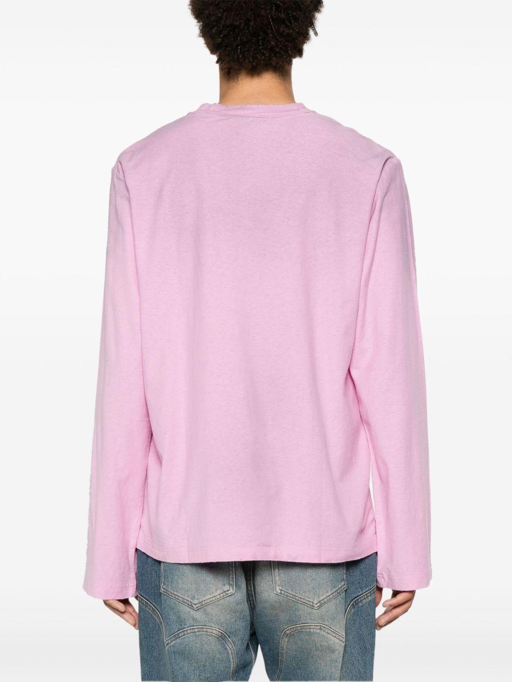 logo-print distressed T-shirt Product Image