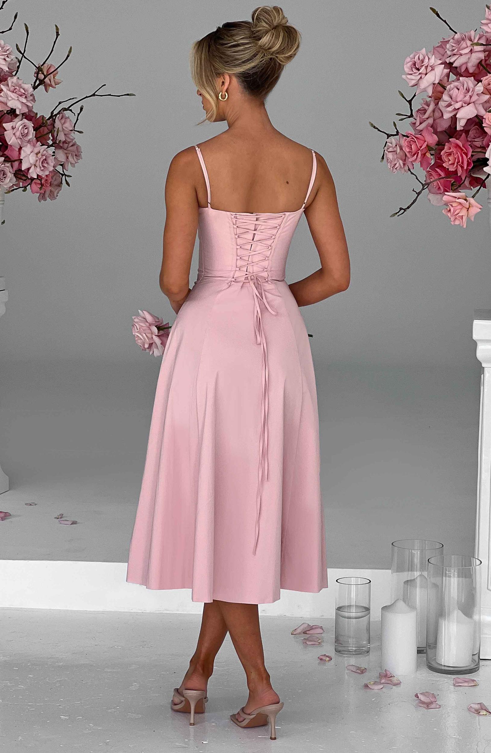 Deanna Midi Dress - Blush Product Image