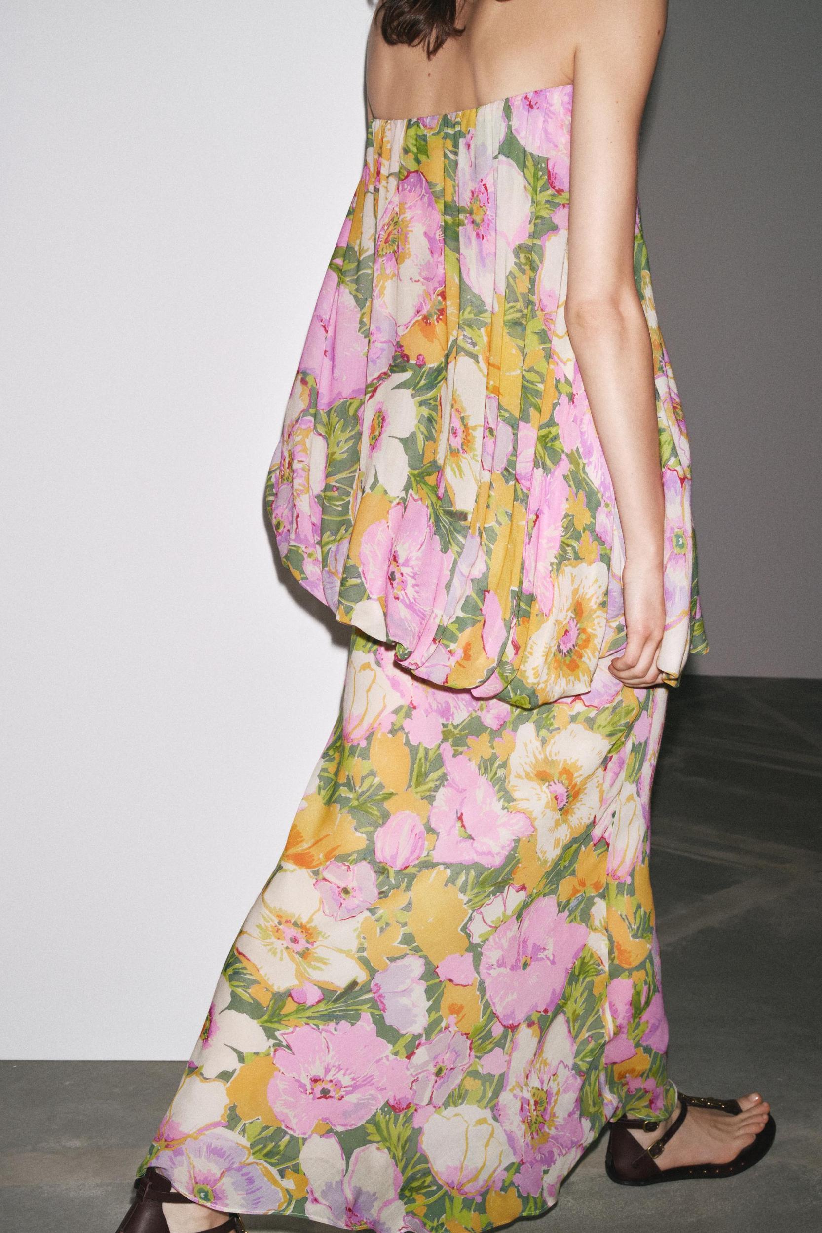 FLORAL PRINT DRESS ZW COLLECTION LIMITED EDITION Product Image