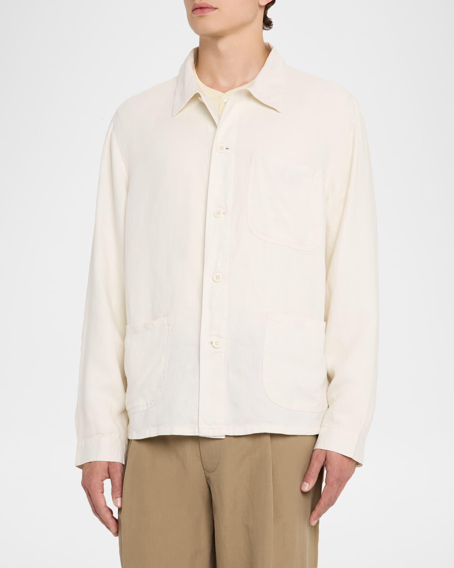 Men's Linen Utility Jacket Product Image