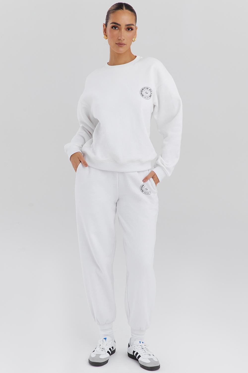 Coast  white fleece back jogging trousers Product Image