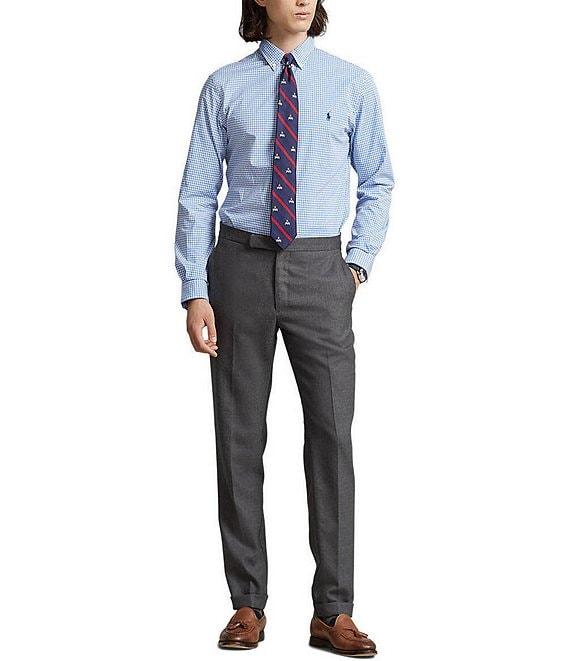 Polo Ralph Lauren Classic-Fit Stretch Checked Poplin Long Sleeve Woven Shirt Product Image