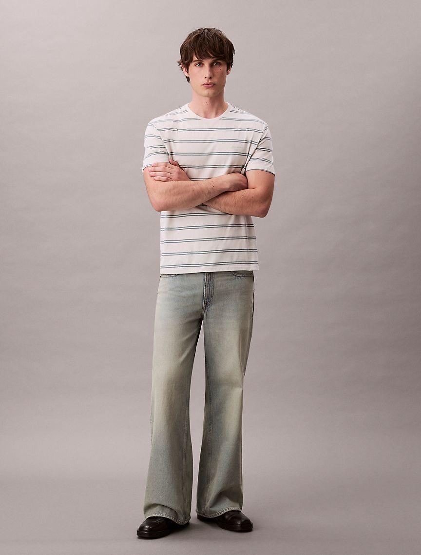 Liquid Touch Stripe Crewneck T-Shirt Product Image