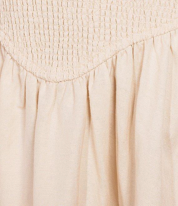 Antonio Melani Essie Linen Blend Square Neck Sleeveless Smocked Dress Product Image