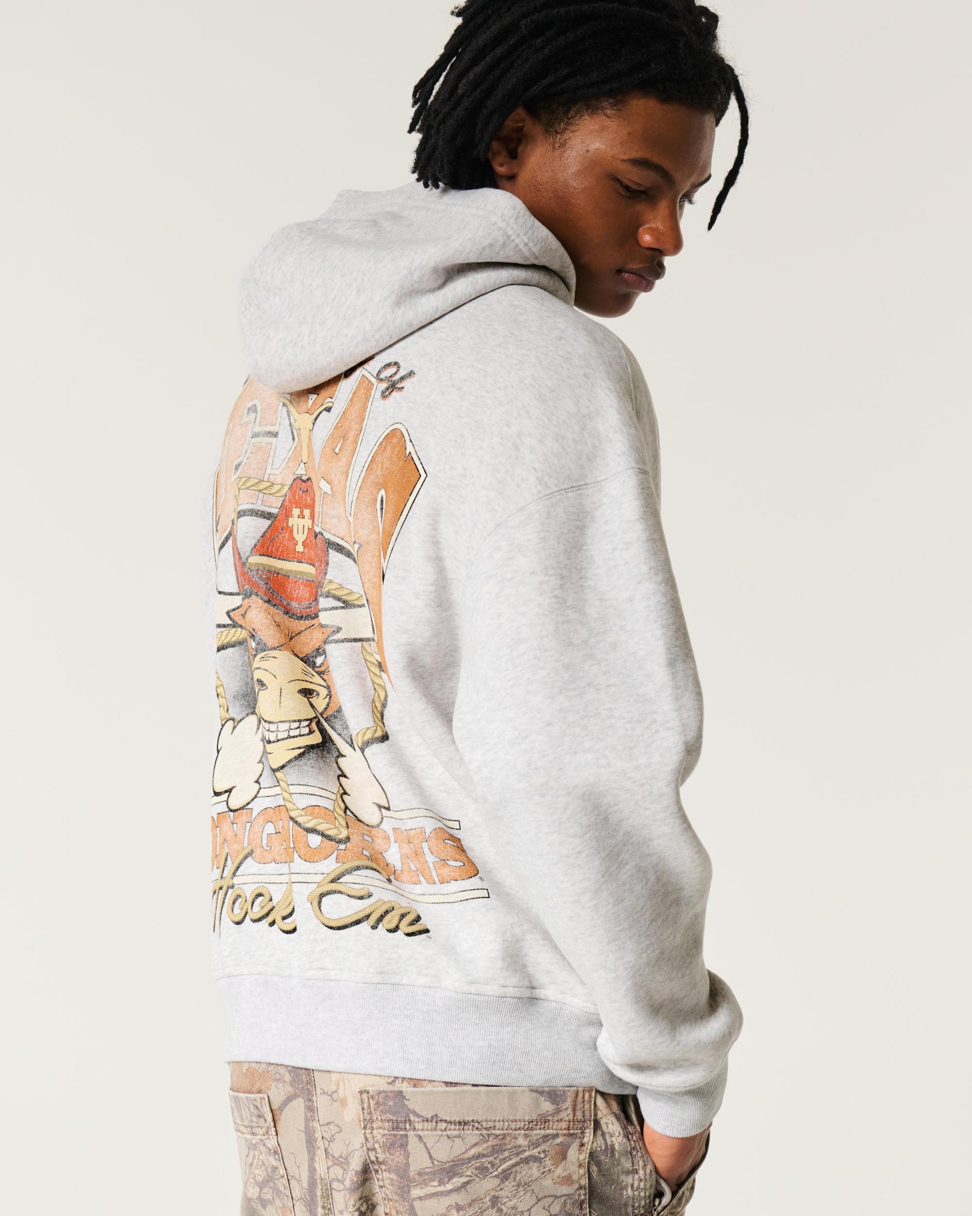 Boxy UConn Graphic Hoodie Product Image