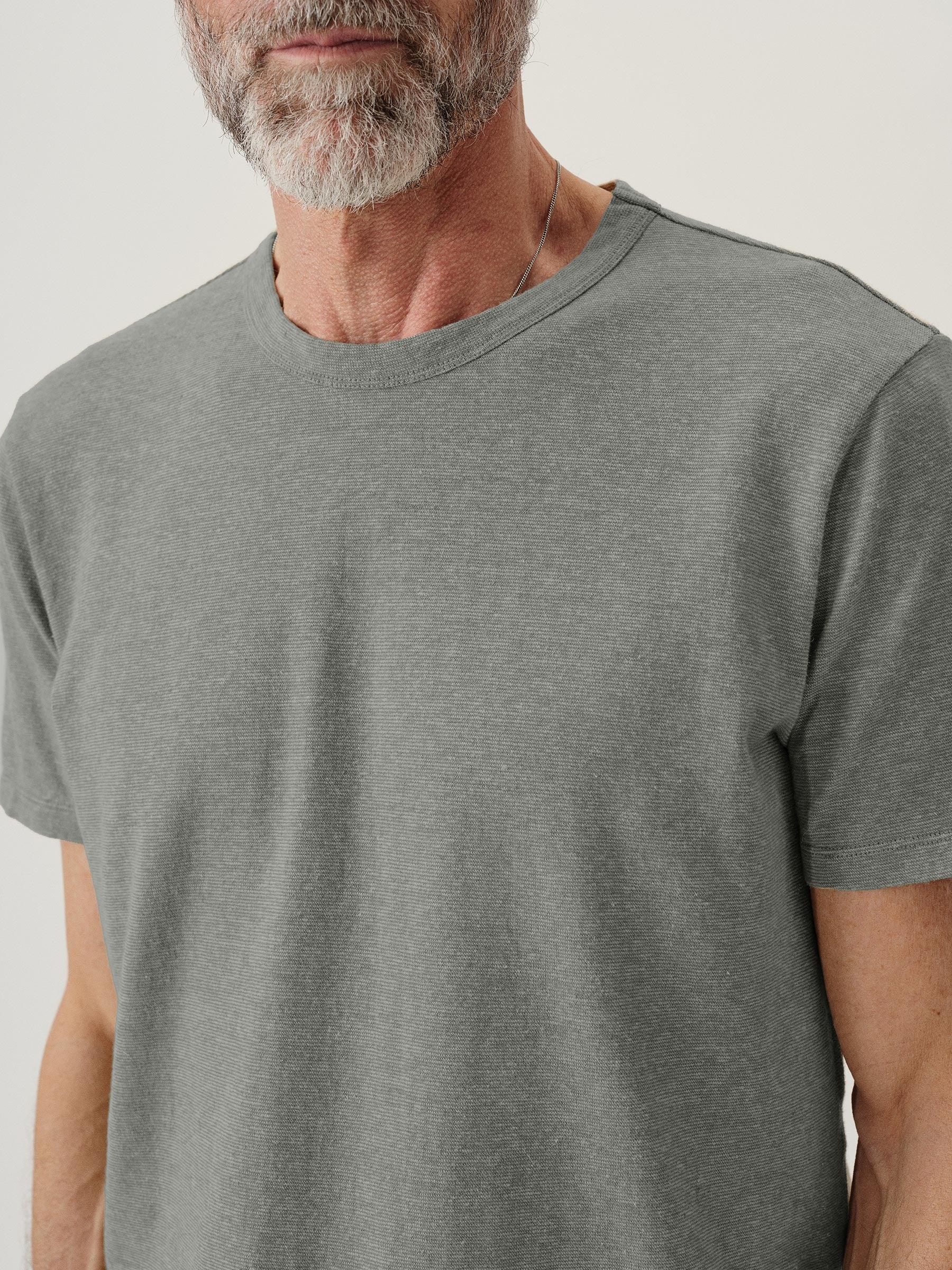 Smoke Blue Yuma Hemp Cotton Classic Tee Product Image