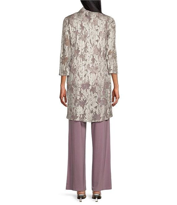 R & M Richards 3/4 Sleeve Scoop Neck 3-Piece Pant Set Product Image