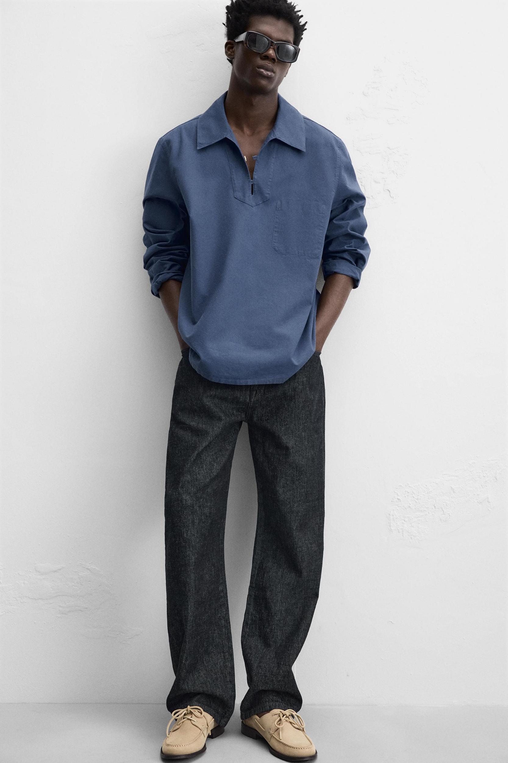 WASHED SMOCK OVERSHIRT Product Image