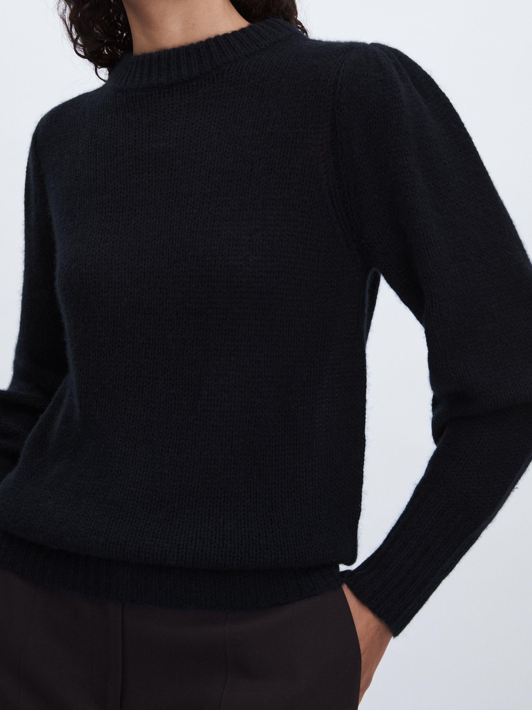 Cashmere Crew Neck Jumper in Navy Product Image