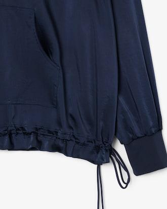 High Zipped Neck Oversized Popover Jacket Product Image