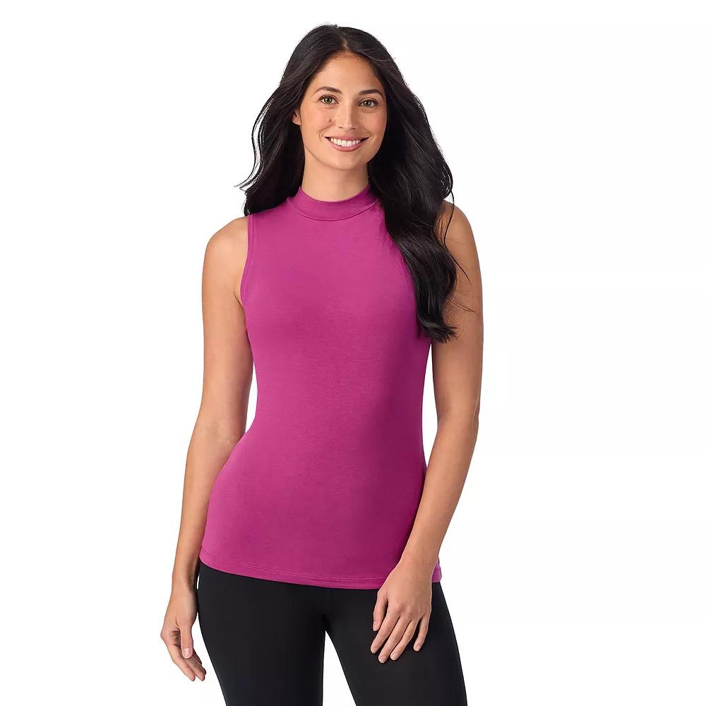 Women's Cuddl Duds® Softwear with Stretch Sleeveless Mock Neck Tank Top,  Product Image