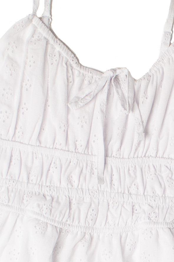 Floral Eyelet Milkmaid Mini Dress Product Image