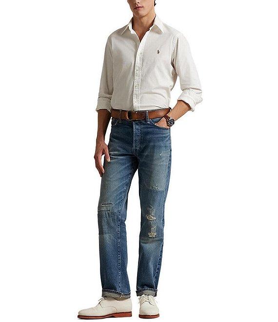 Polo Ralph Lauren Classic-Fit Chambray Long-Sleeve Woven Shirt Product Image